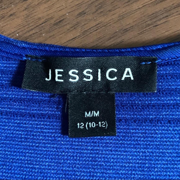 3/$30 - Jessica Blue A-Line Dress Size M (10-12) - Picture 8 of 8